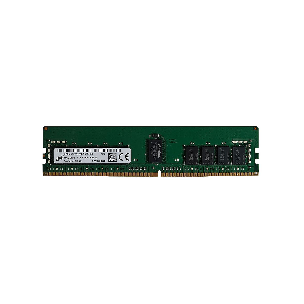 MICRON 16GB 2Rx8 PC4-3200AA ECC REG MTA18ASF2G72PDZ-3G2E1VI MICRON 16GB 2Rx8 PC4-3200AA ECC REG MTA18ASF2G72PDZ-3G2E1VI