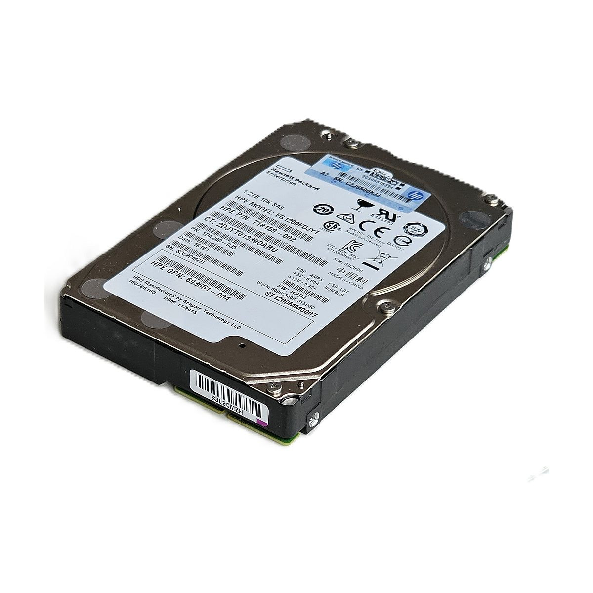 HP SEAGATE 1.2TB SAS 10K 6G 2,5 HP G8 G9 EG1200FDJYT 718159-002 HP SEAGATE 1.2TB SAS 10K 6G 2,5 HP G8 G9 EG1200FDJYT 718159-002