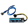 RISER SAVIO AK-36 PCIe x1 PCIe x16 USB 3.0 KABEL 6PIN SATA