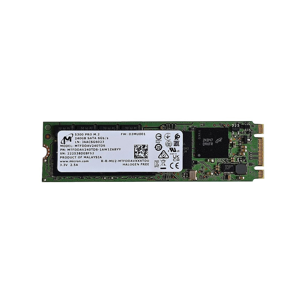 DYSK MICRON 5300 PRO 240GB M.2 SSD SATA 6G MTFDDAV240TDS DYSK MICRON 5300 PRO 240GB M.2 SSD SATA 6G MTFDDAV240TDS