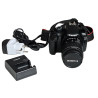 LUSTRZANKA CANON EOS 1100D 12Mpix OBIEKTYW EFS 18-55MM ZASILACZ BAT TORBA