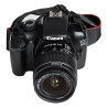 LUSTRZANKA CANON EOS 1100D 12Mpix OBIEKTYW EFS 18-55MM ZASILACZ BAT TORBA