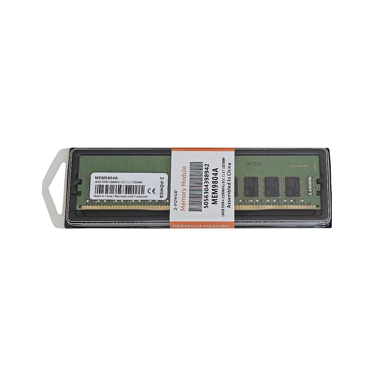 2POWER 16GB 2Rx8 PC4-3200AA ECC UDIMM CL17 1.2V MEM9804A 2POWER 16GB 2Rx8 PC4-3200AA ECC UDIMM CL17 1.2V MEM9804A