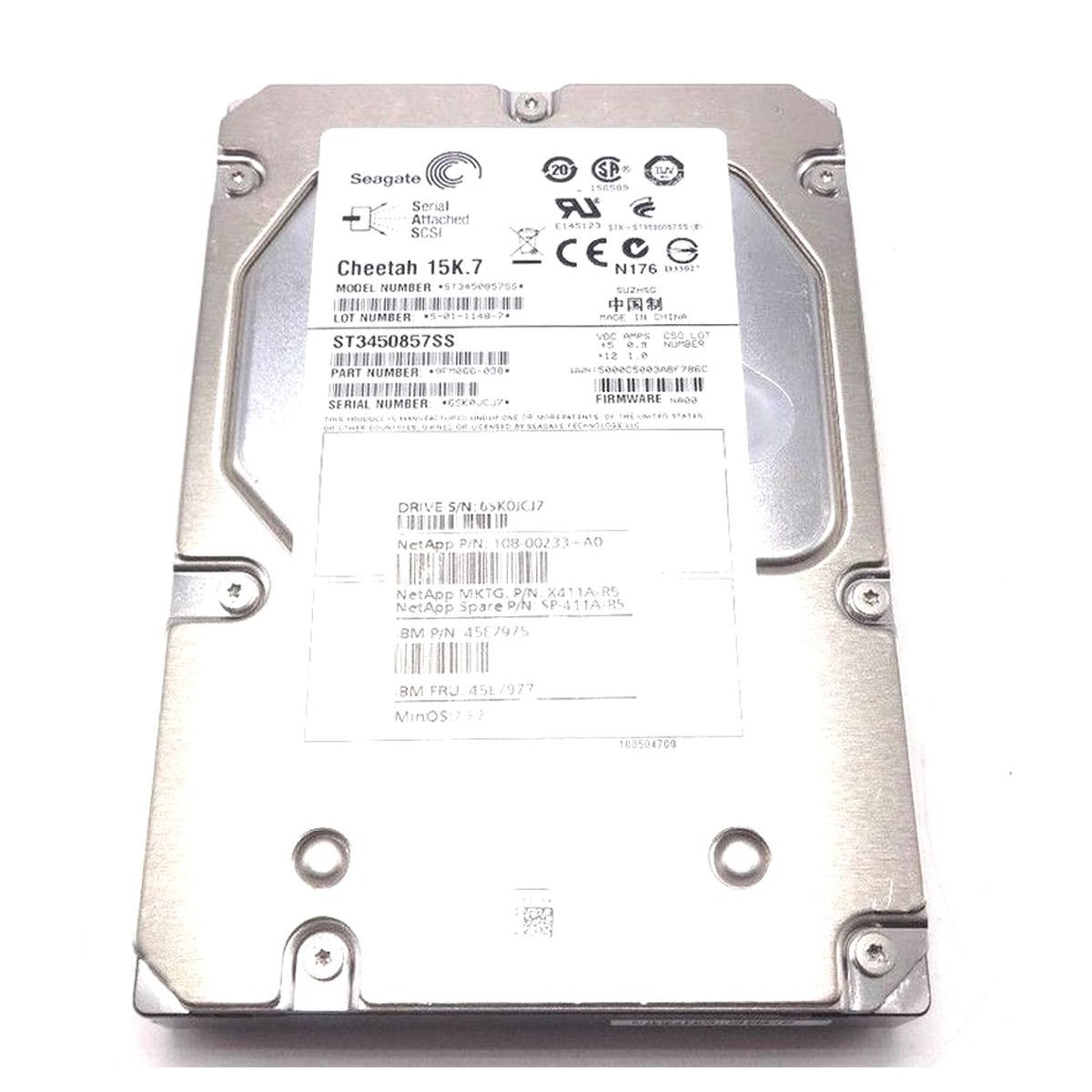 NETAPP IBM HITACHI 450GB SAS 15K 3,5 X411A-R5