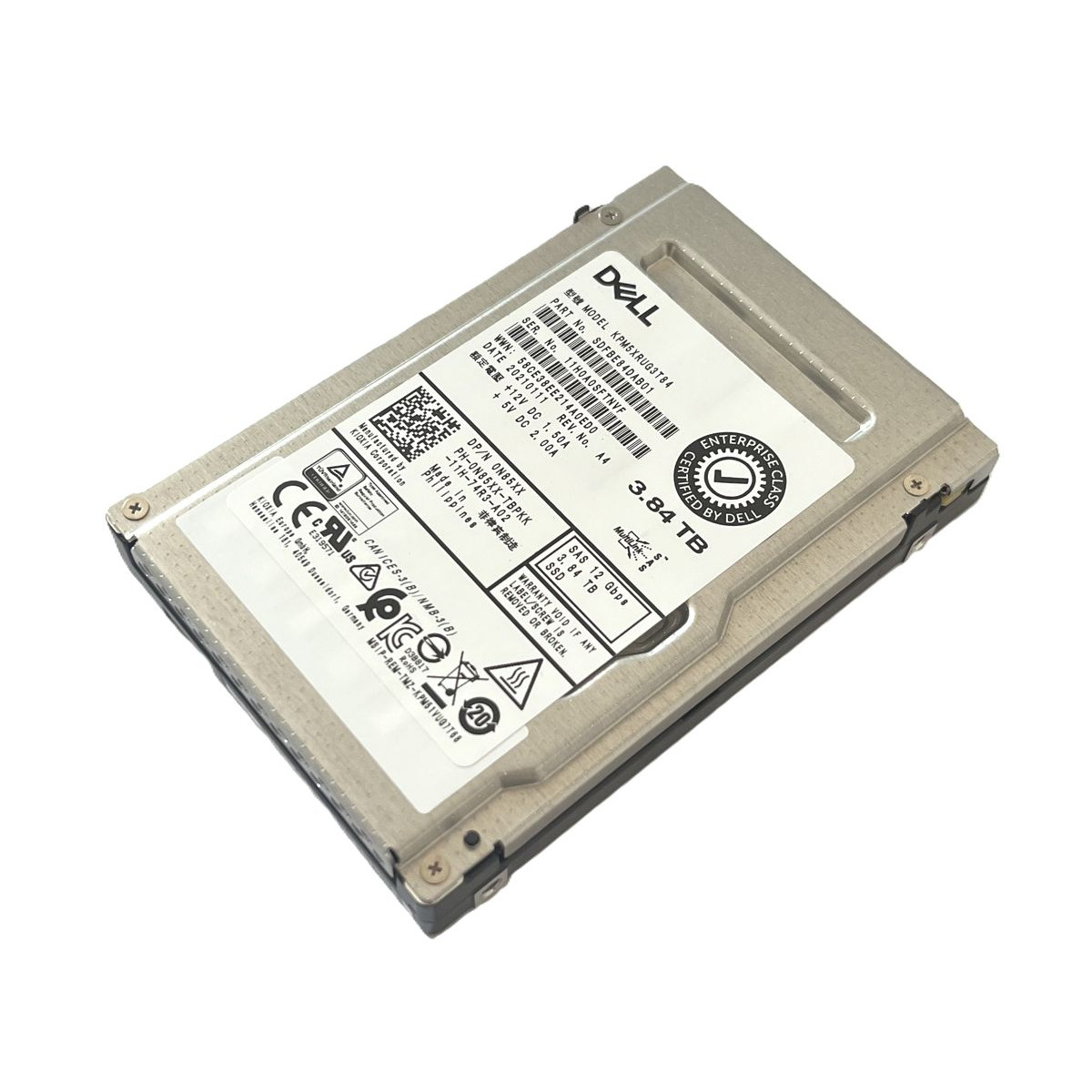 DYSK DELL 3.84TB SSD SAS 12G 2,5 KPM5XRUG3T84 0N85XX DYSK DELL 3.84TB SSD SAS 12G 2,5 KPM5XRUG3T84 0N85XX