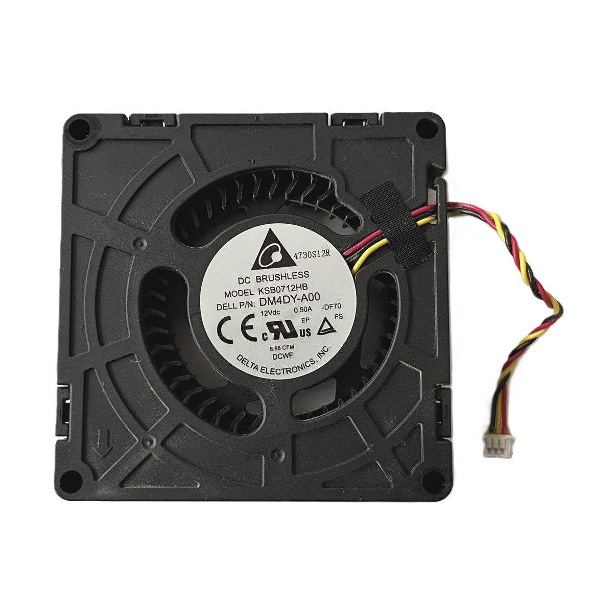 WENTYLATOR DELTA DC 12V 0.50A DELL OPTIPLEX 7440 AIO DM4DY-A00 0DM4DY WENTYLATOR DELTA DC 12V 0.50A DELL OPTIPLEX 7440 AIO DM4DY-A00 0DM4DY