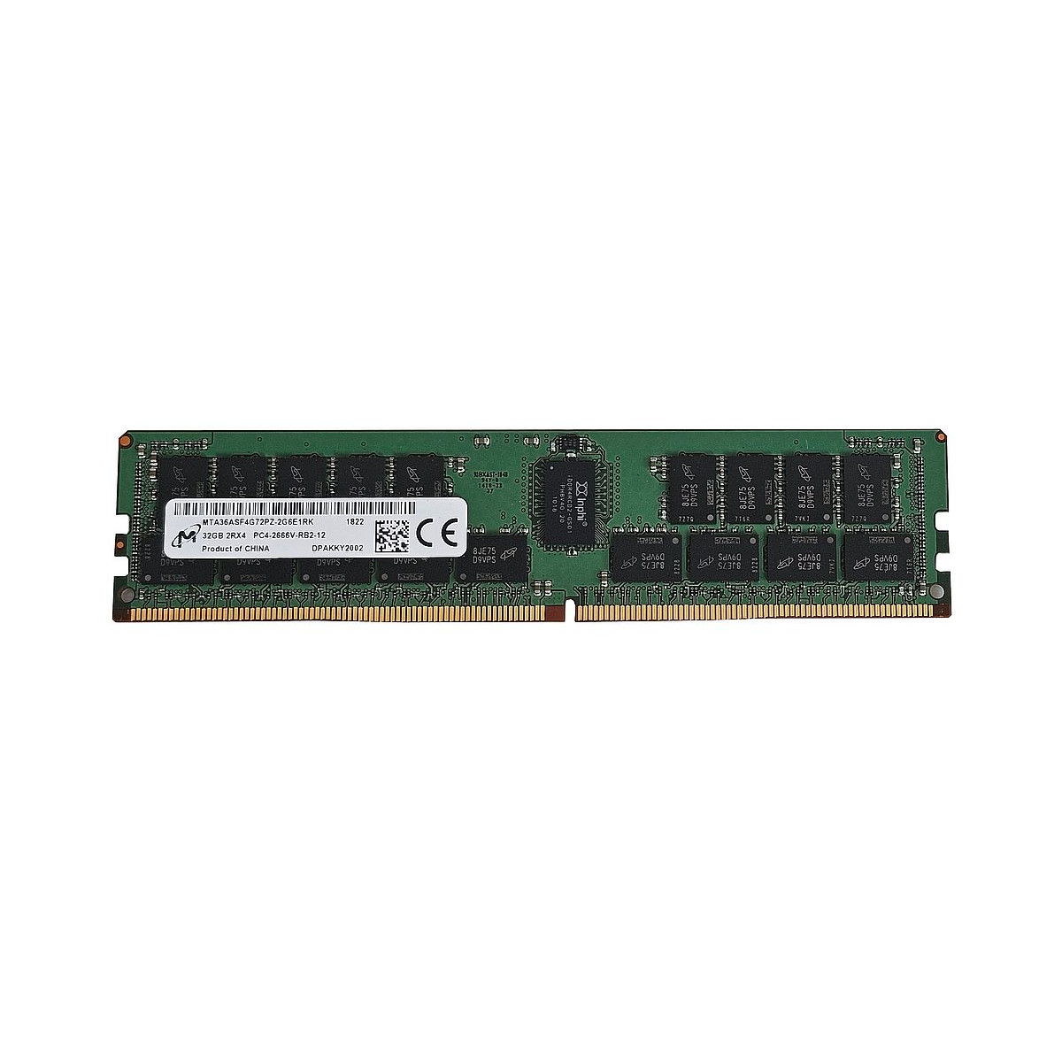 MICRON 32GB 2Rx4 PC4-2666V ECC REG MTA36ASF4G72PZ-2GE1RK MICRON 32GB 2Rx4 PC4-2666V ECC REG MTA36ASF4G72PZ-2GE1RK