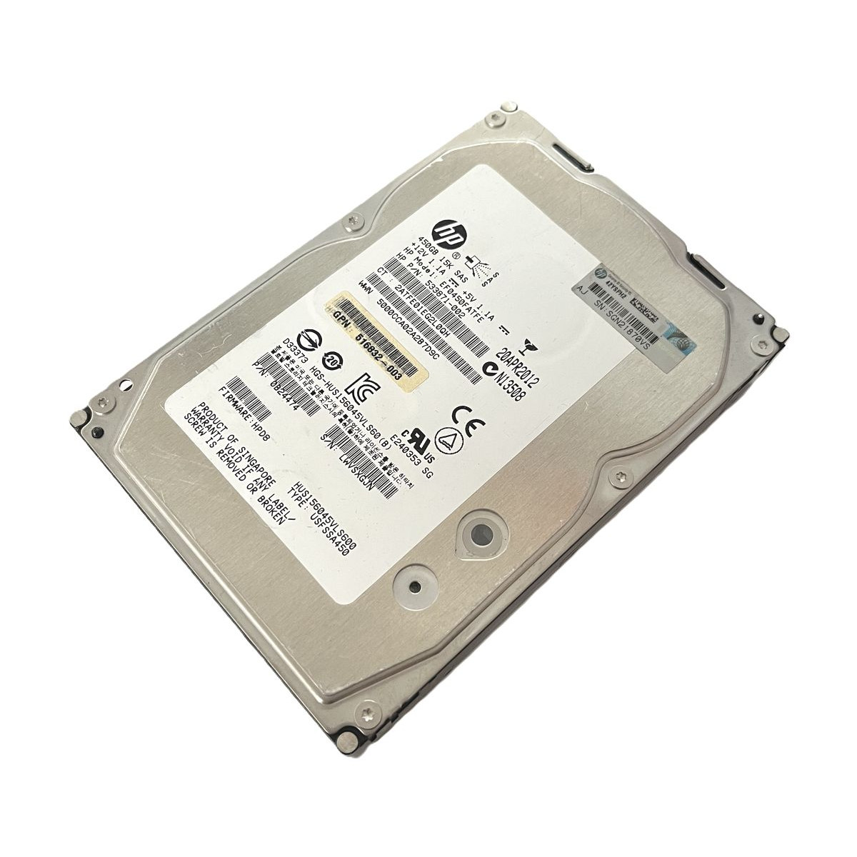 DYSK HP HGST 450GB SAS 6G 15K 3,5 G8-G9 533871-002 516832-003 0B24474 DYSK HP HGST 450GB SAS 6G 15K 3,5 G8-G9 533871-002 516832-003 0B24474