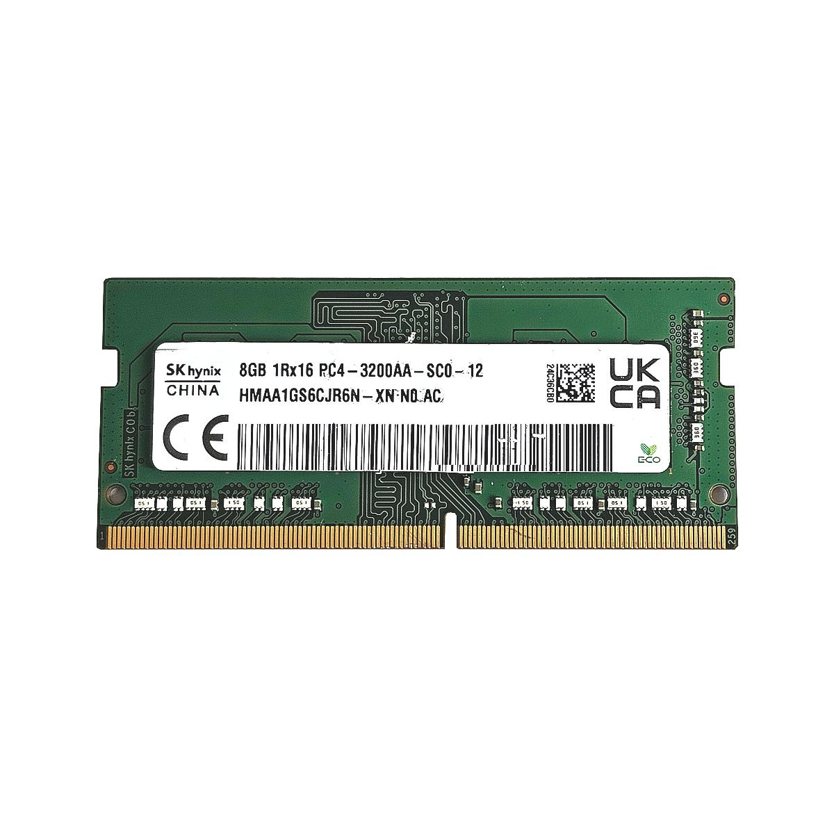 HYNIX 1Rx16 8GB PC4-3200AA SODIMM CL22 HMAA1GS6CJR6N-XN HYNIX 1Rx16 8GB PC4-3200AA SODIMM CL22 HMAA1GS6CJR6N-XN