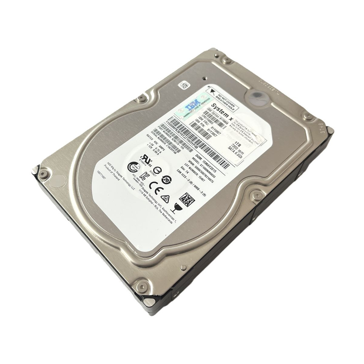 DYSK IBM SEAGATE 1TB SATA 6G 7.2K 3,5 ST1000NM0033 9ZM173-155 81Y3867 DYSK IBM SEAGATE 1TB SATA 6G 7.2K 3,5 ST1000NM0033 9ZM173-155 81Y3867