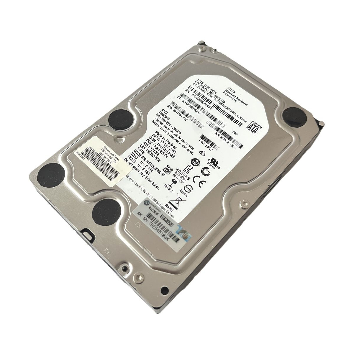 DYSK HP WD 1TB SATA 7.2K 3,5 MB1000GCEEK WD1003FBYX 657749-001 657753-002 DYSK HP WD 1TB SATA 7.2K 3,5 MB1000GCEEK WD1003FBYX 657749-001 657753-002