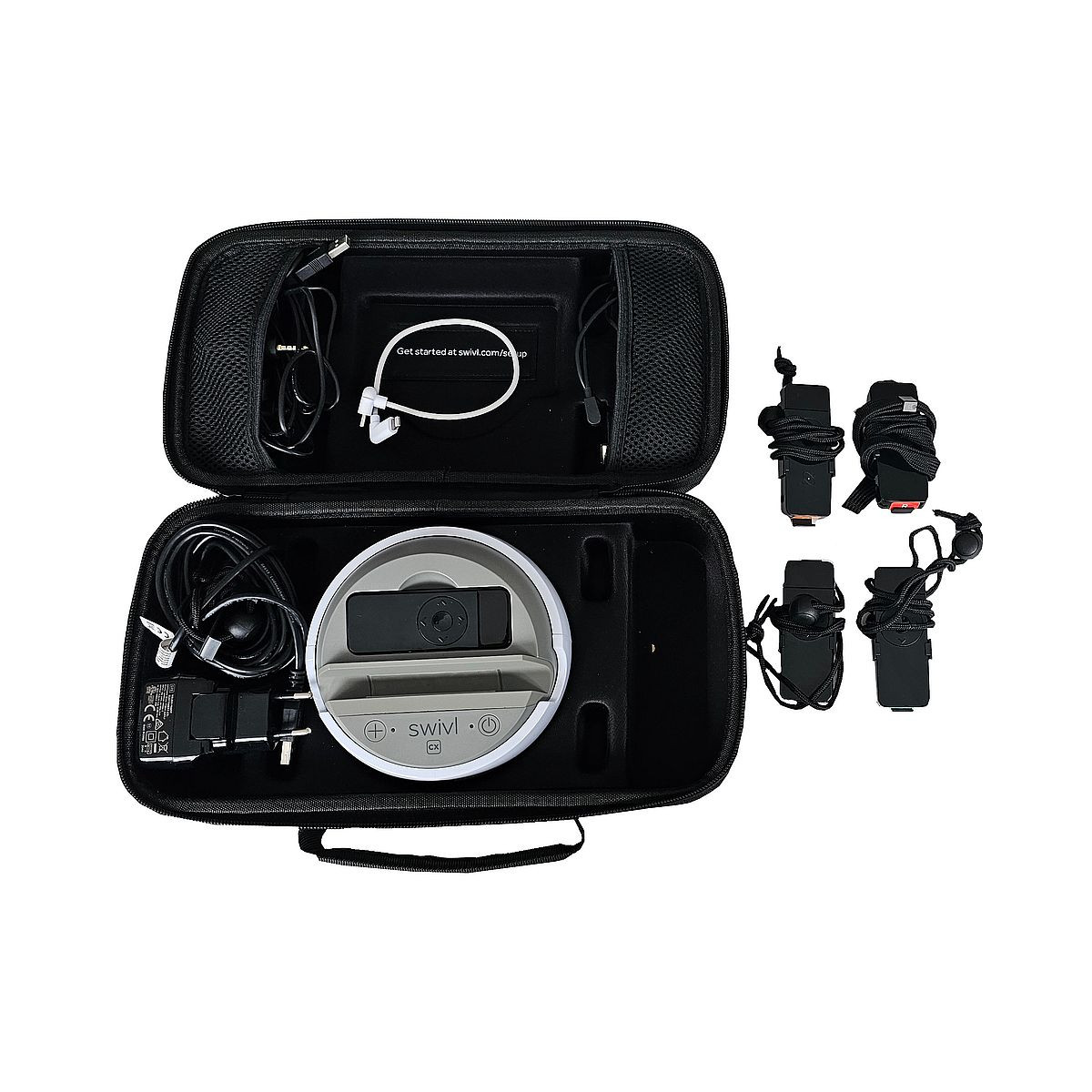 SYSTEM PRZECHWYTYWANIA VIDEO SWIVL SW4138D 5xMARKER ZASILACZ KABLE ETUI