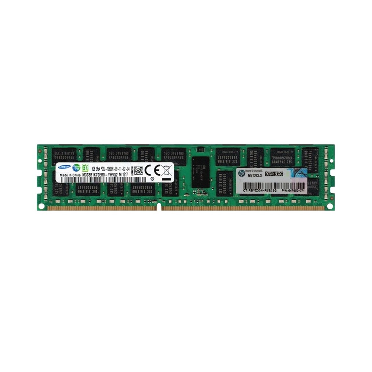 HP 8GB 2Rx4 PC3L-10600R PROLIANT G8 647650-071