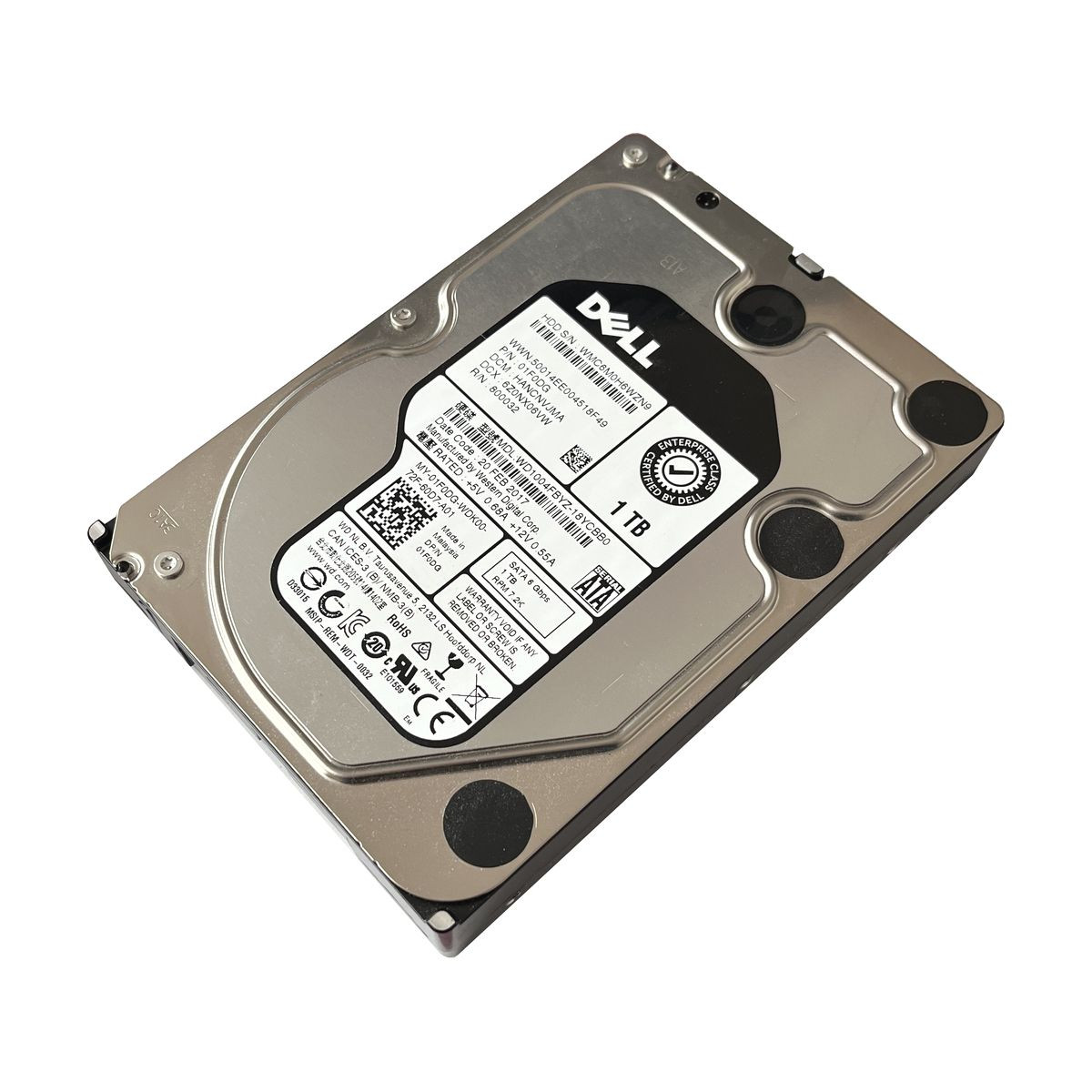 DYSK DELL WD 1TB SATA 6G 7.2K 3,5 WD1004FBYX-18YCBB0 01F0DG DYSK DELL WD 1TB SATA 6G 7.2K 3,5 WD1004FBYX-18YCBB0 01F0DG