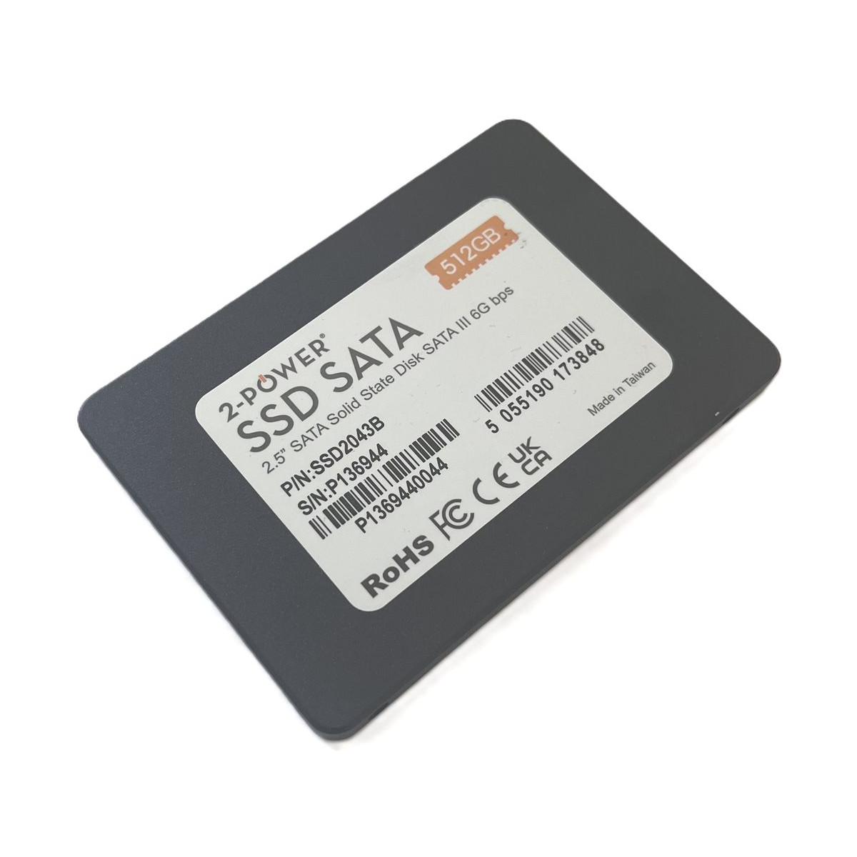 NOWY DYSK 2-POWER 512GB SSD SATA 6G 2,5 TLC SSD2043B
