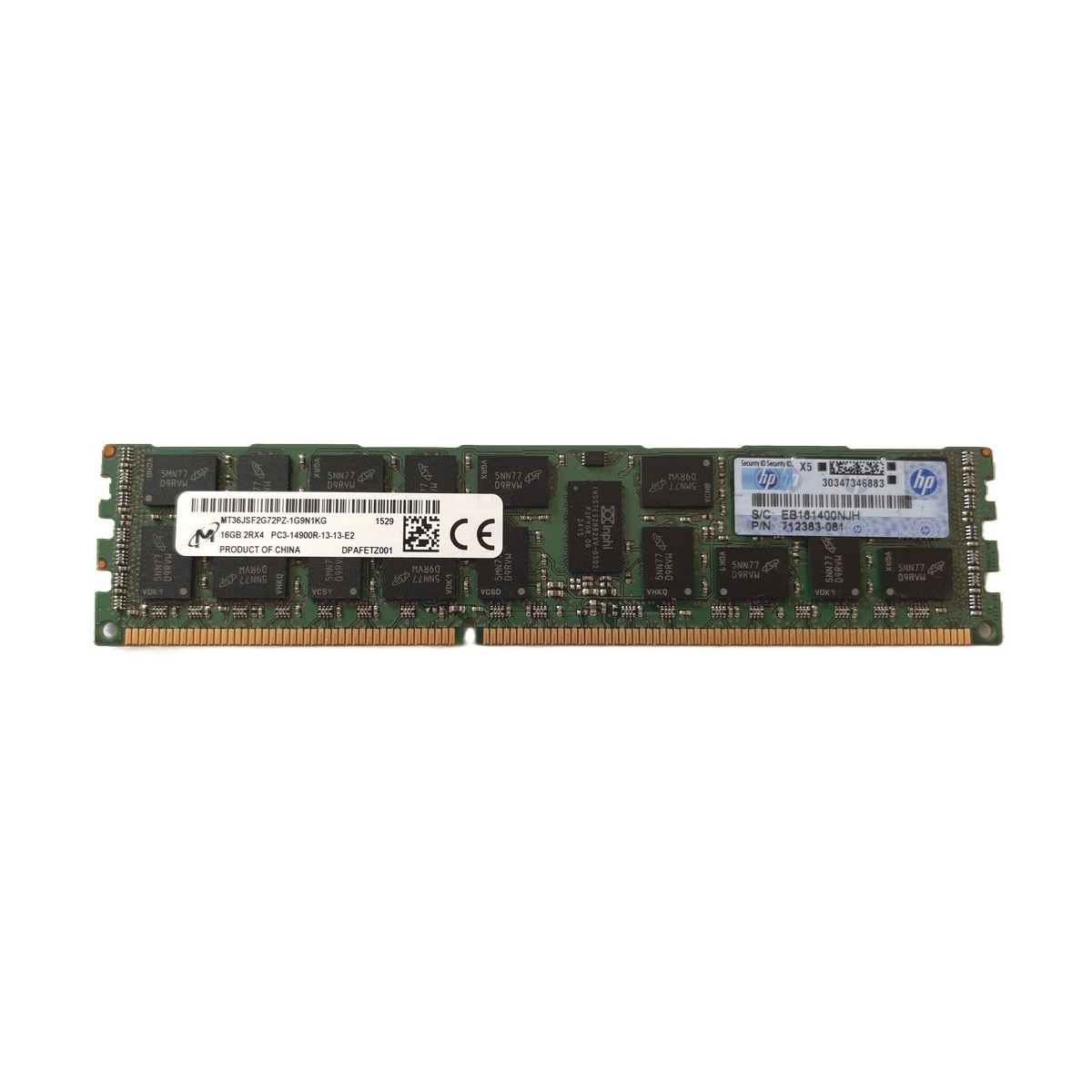 PAMIĘĆ RAM HP MICRON 16GB 2Rx4 PC3-14900R ECC REG 712383-081 PAMIĘĆ RAM HP MICRON 16GB 2Rx4 PC3-14900R ECC REG 712383-081