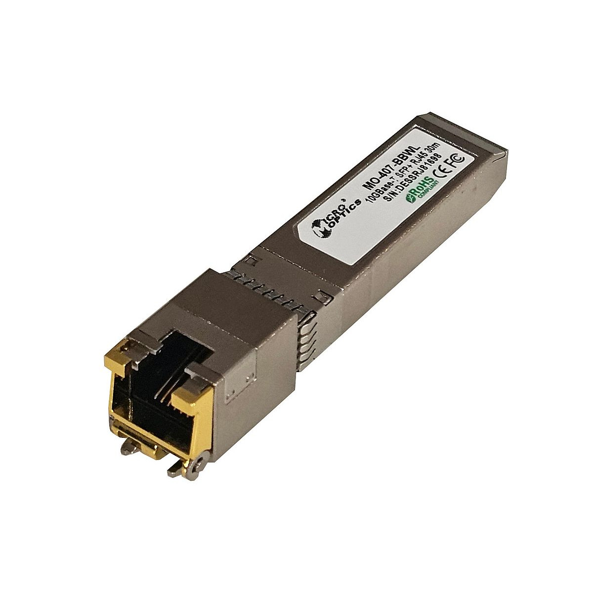 MODUL ADAPTER MICROPTICS SFP+ 10GB NA RJ-45 1GB MO-407-BBWL 30M MODUL ADAPTER MICROPTICS SFP+ 10GB NA RJ-45 1GB MO-407-BBWL 30M
