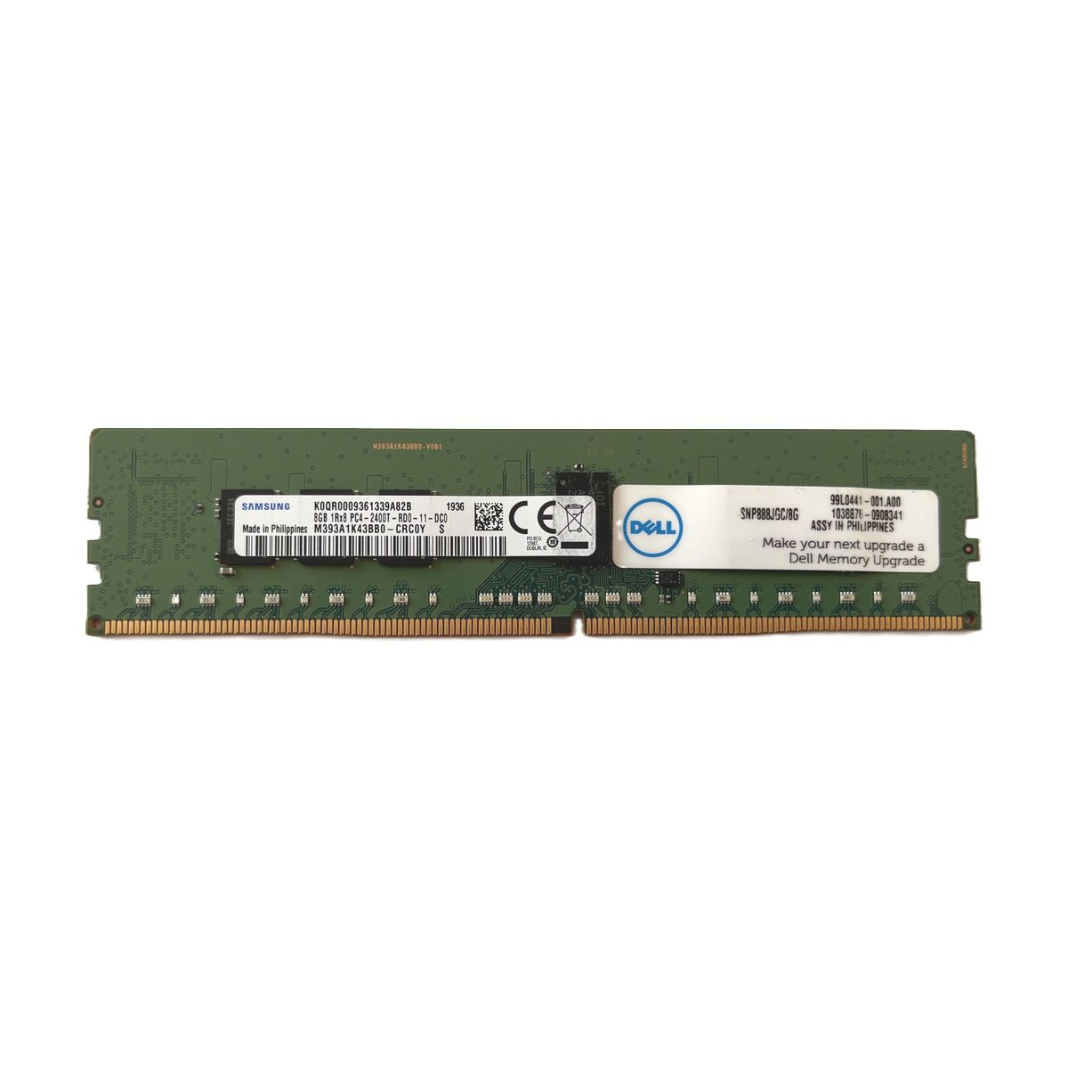 PAMIĘĆ RAM SAMSUNG DELL 8GB 1Rx8 PC4-2400T M393A1K43BB0-CRC0Y SNP888JGC/8G PAMIĘĆ RAM SAMSUNG DELL 8GB 1Rx8 PC4-2400T M393A1K43BB0-CRC0Y SNP888JGC/8G