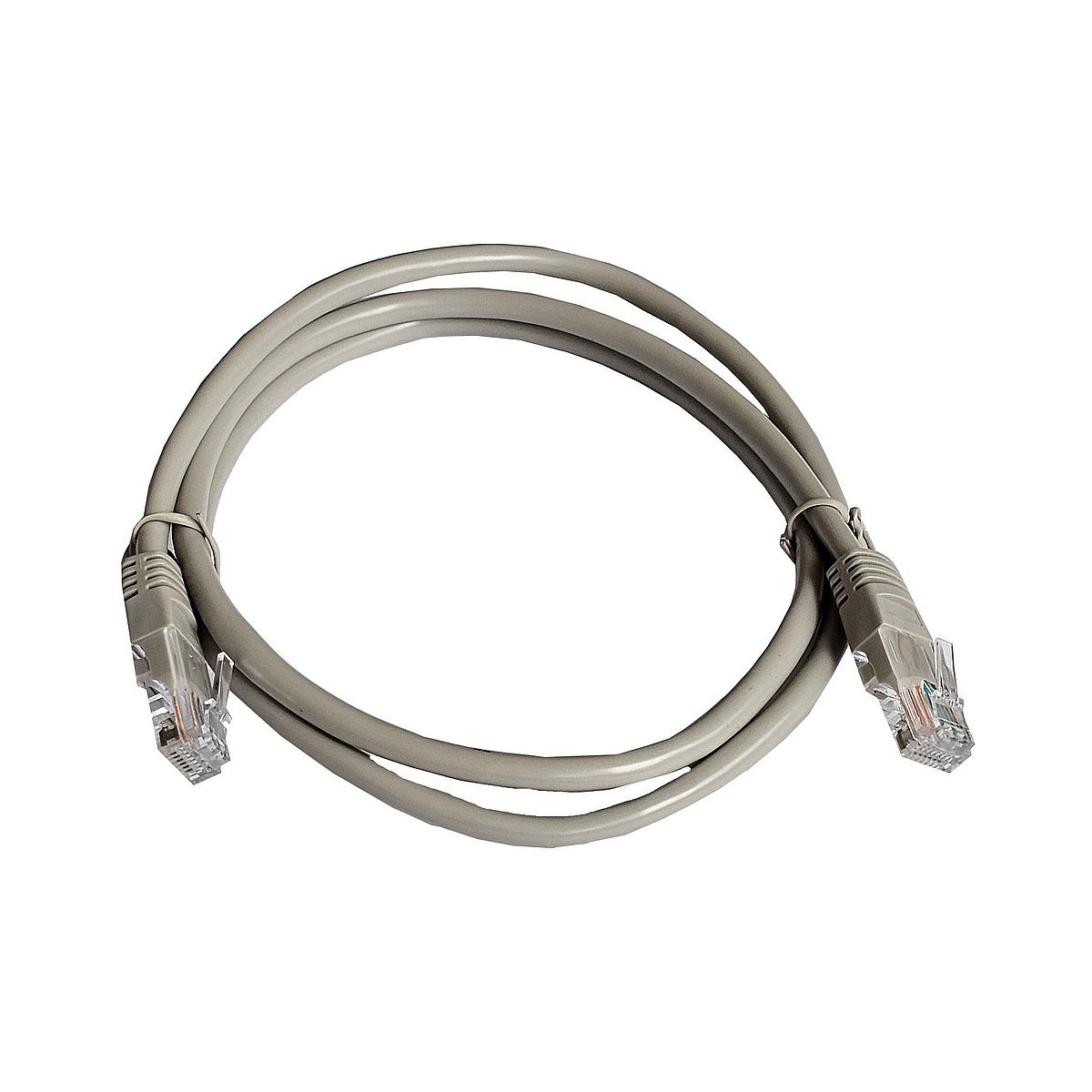 PATCHCORD RJ45 UTP CAT 5E 1M SZARY
