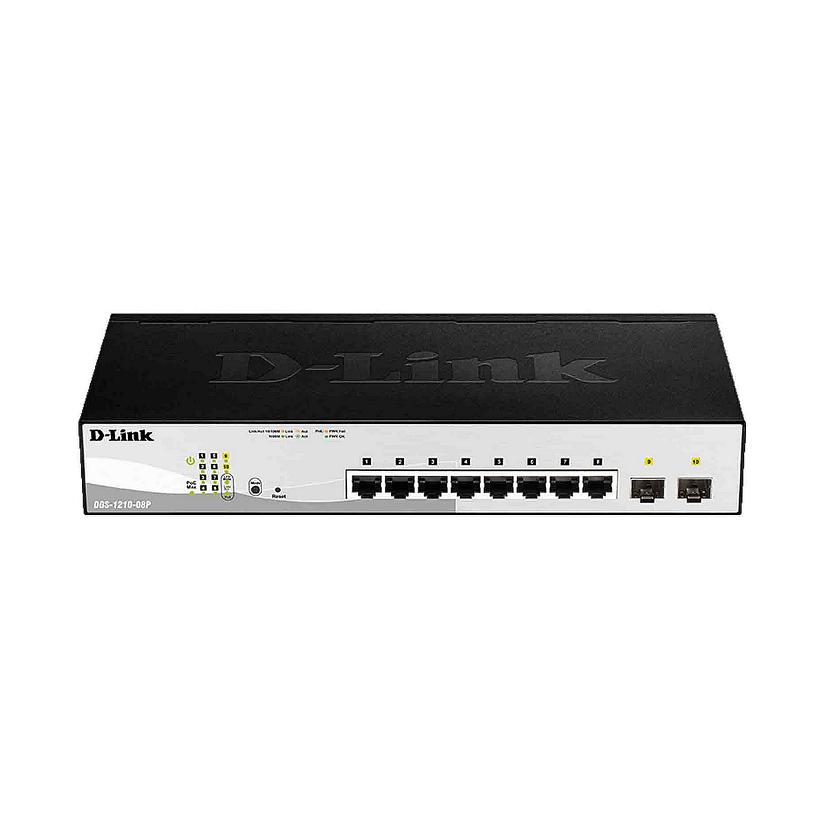 NOWY ZARZĄDZANY SWITCH D-LINK DGS-1210-08P 8x1GB PoE 2xSFP FULL DUPLEX VLAN NOWY ZARZĄDZANY SWITCH D-LINK DGS-1210-08P 8x1GB PoE 2xSFP FULL DUPLEX VLAN