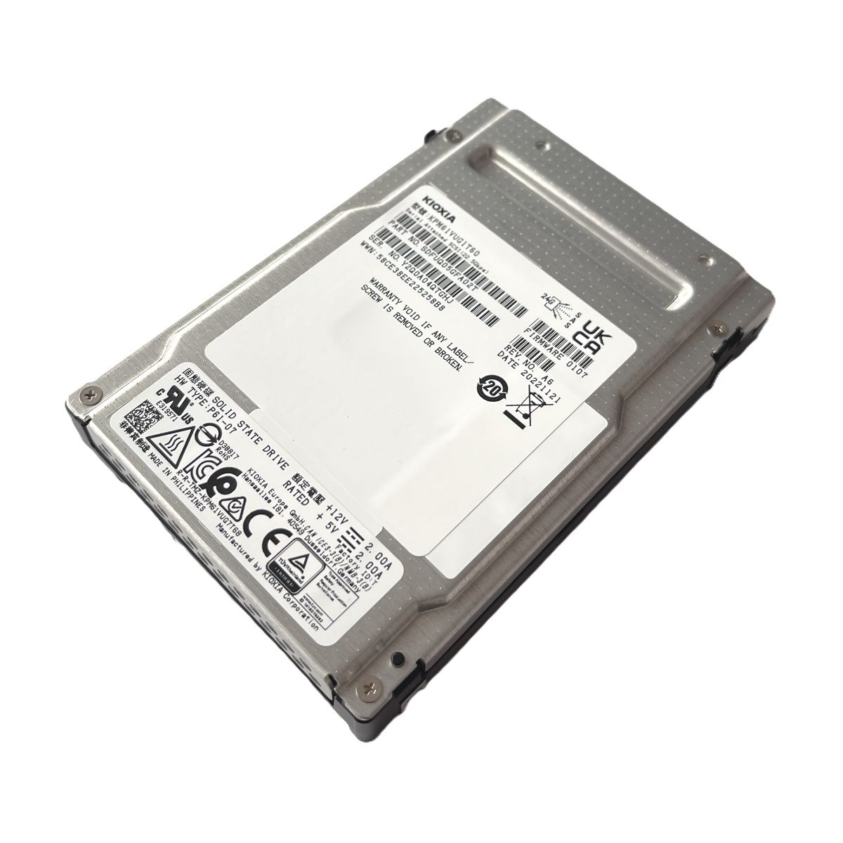 DYSK KIOXIA 1.6TB SAS SSD 24G 2,5 TLC KPM61VUG1T60 DYSK KIOXIA 1.6TB SAS SSD 24G 2,5 TLC KPM61VUG1T60