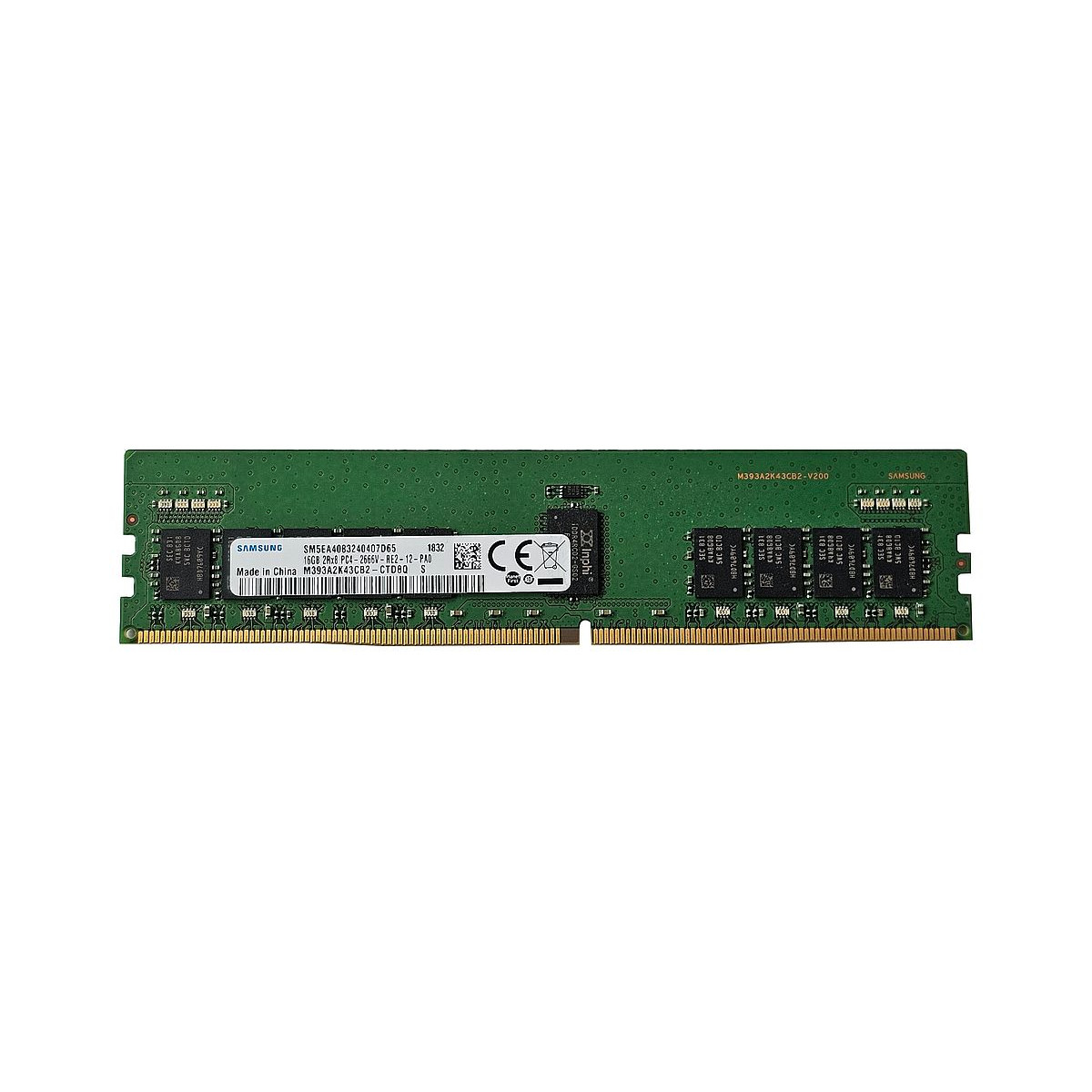 SAMSUNG 16GB 2Rx8 PC4-2666V ECC REG M393A2K43CB2-CTD8Q SAMSUNG 16GB 2Rx8 PC4-2666V ECC REG M393A2K43CB2-CTD8Q