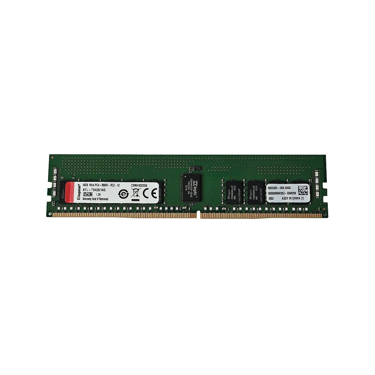 KINGSTON 16GB 1Rx4 PC4-2666V ECC REGISTERED KTL-TS426/16G KINGSTON 16GB 1Rx4 PC4-2666V ECC REGISTERED KTL-TS426/16G