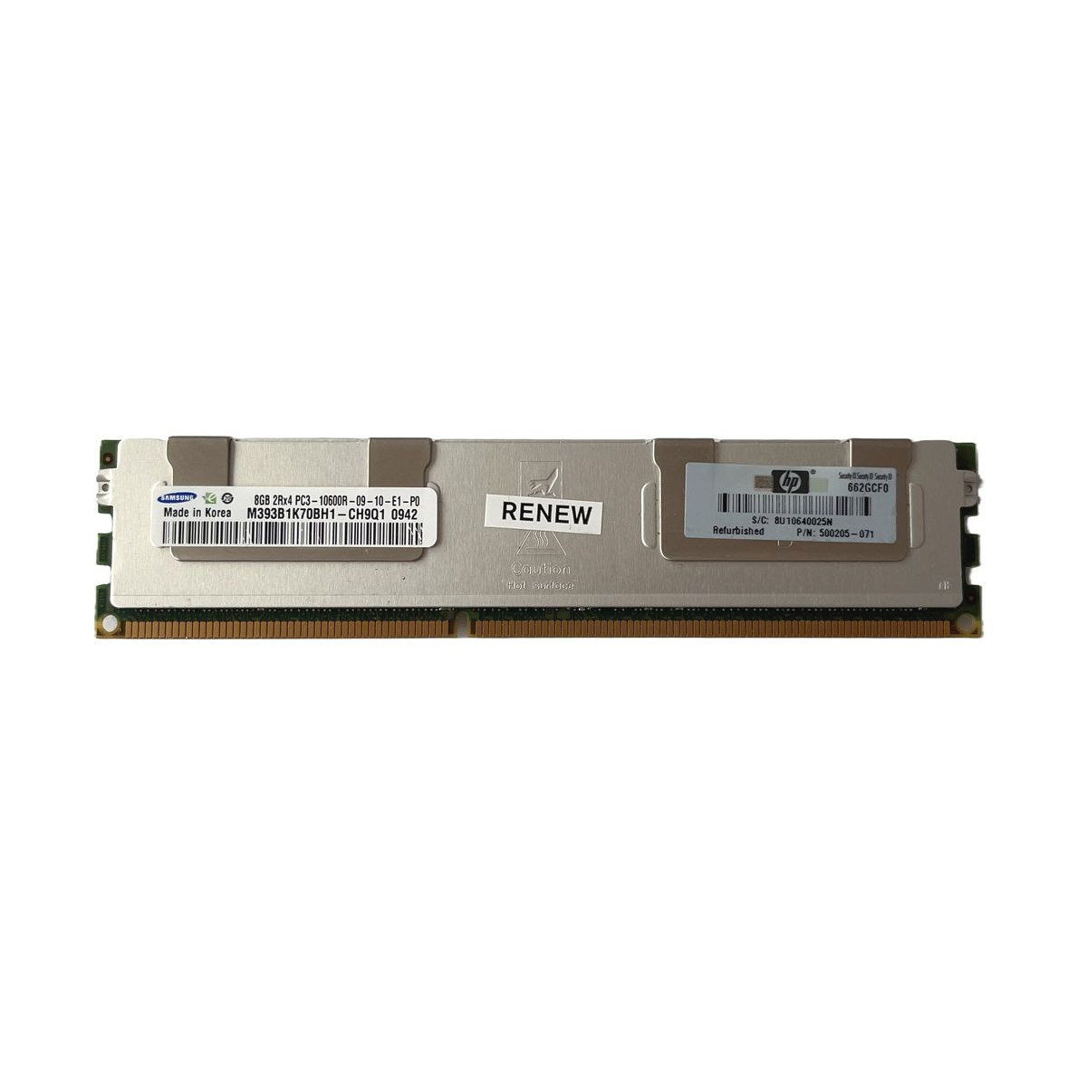 PAMIĘĆ HP SAMSUNG 8GB 2Rx4 PC3-10600R ECC REG M393B1K70BH1-CH9Q1 500205-071 PAMIĘĆ HP SAMSUNG 8GB 2Rx4 PC3-10600R ECC REG M393B1K70BH1-CH9Q1 500205-071