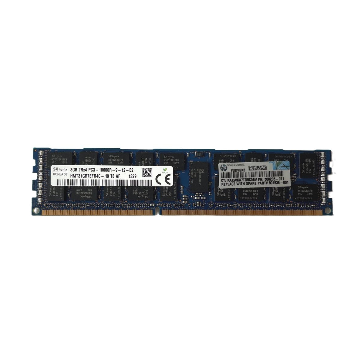 PAMIĘĆ HP HYNIX 8GB 2Rx4 PC3-10600R ECC REG HMT31GR7EFR4C-H9 500205-071 PAMIĘĆ HP HYNIX 8GB 2Rx4 PC3-10600R ECC REG HMT31GR7EFR4C-H9 500205-071