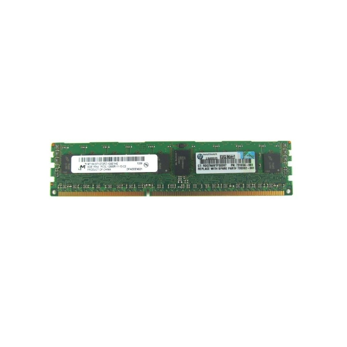 PAMIEC HP 8GB 1Rx4 PC3L-12800R ECC REG 731656-081