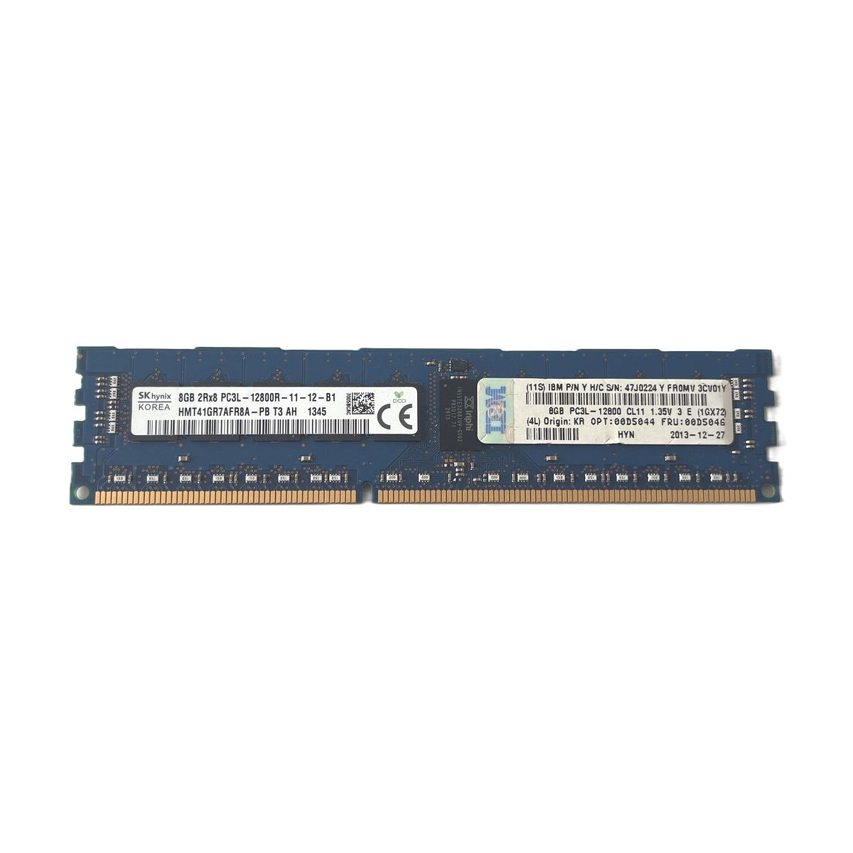 PAMIĘĆ IBM HYNIX 8GB 2Rx8 PC3L-12800R ECC REG HMT41GR7AFR8A-PB 47J0224 PAMIĘĆ IBM HYNIX 8GB 2Rx8 PC3L-12800R ECC REG HMT41GR7AFR8A-PB 47J0224