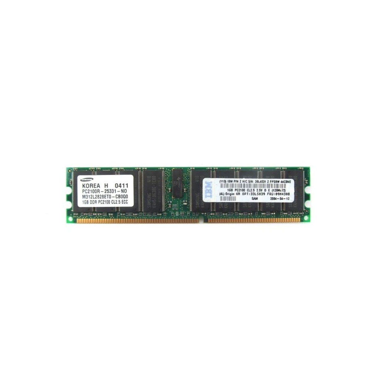 PAMIEC IBM 1GB PC-2100 ECC 33L5039