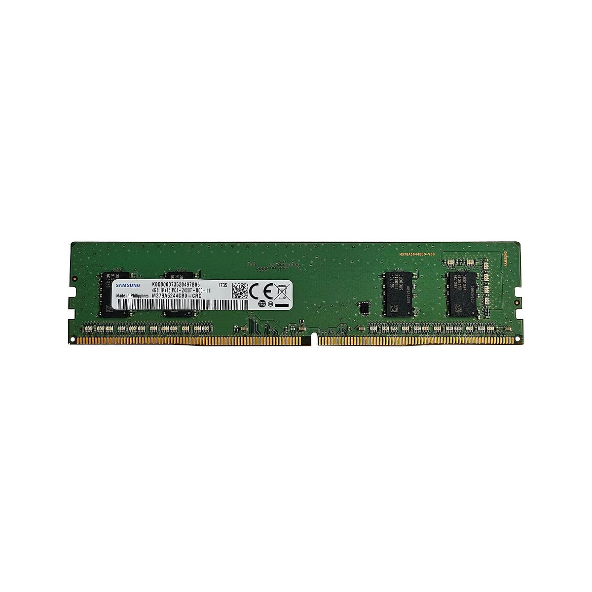 SAMSUNG 4GB 1Rx16 PC4-2400T NON-ECC UDIMM M378A5244CB0-CRC SAMSUNG 4GB 1Rx16 PC4-2400T NON-ECC UDIMM M378A5244CB0-CRC