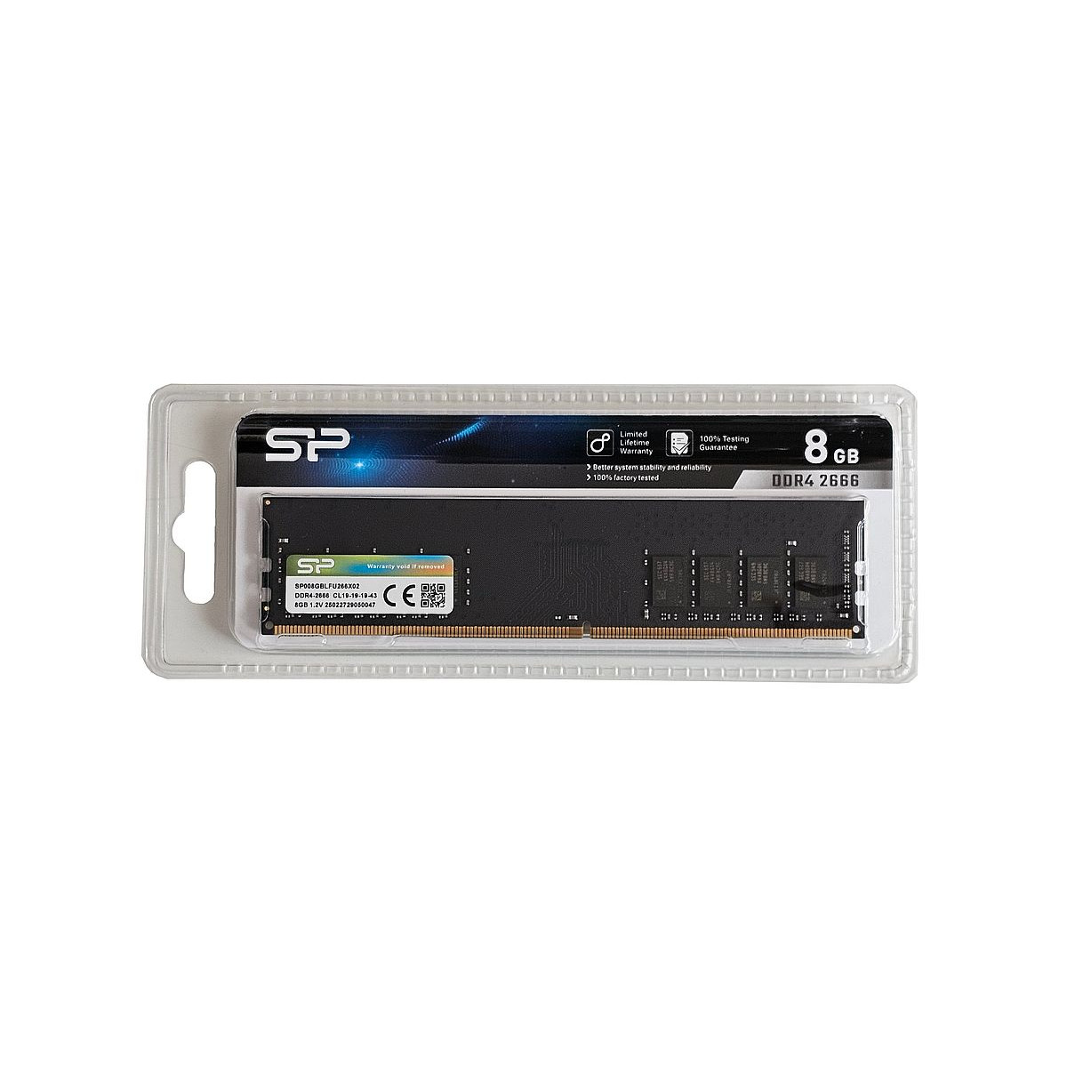 PAMIĘĆ KOMPUTEROWA SILICON POWER 8GB PC4-2666V-U NON-ECC UDIMM SP008GBLFU PAMIĘĆ KOMPUTEROWA SILICON POWER 8GB PC4-2666V-U NON-ECC UDIMM SP008GBLFU