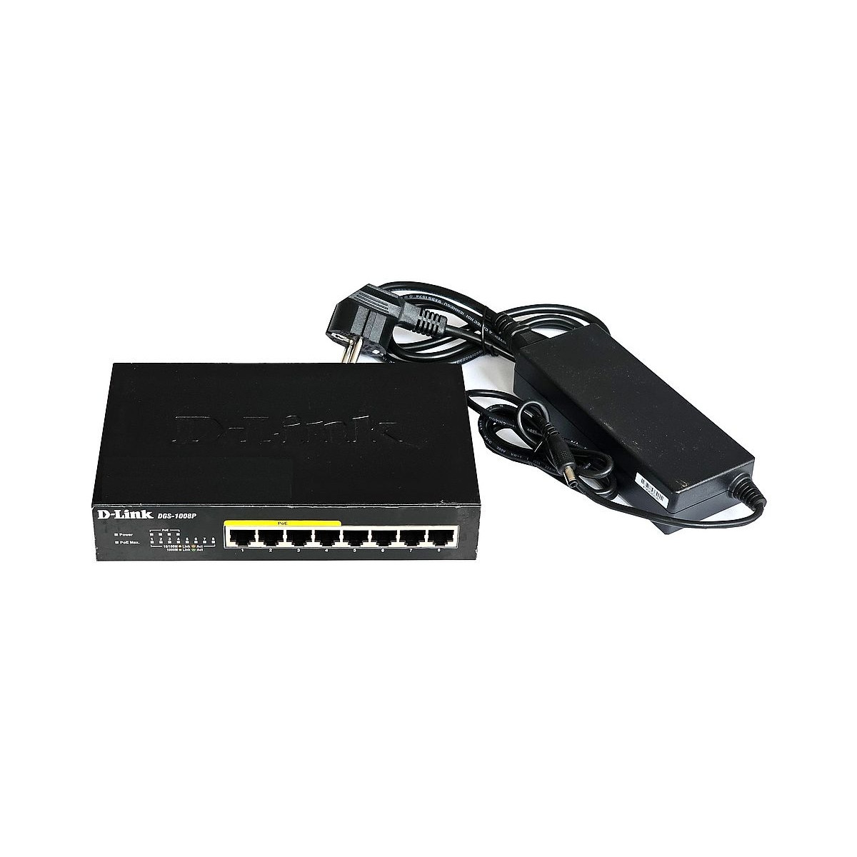 BIURKOWY SWITCH D-LINK DGS-1008P D1 8x1GB 4xPoE ZASILACZ