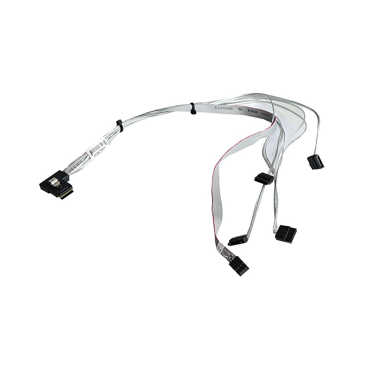 KABEL SUPERMICRO MINISAS SFF-8087 KĄTOWY NA 4xSATA 42CM CBL-SAST-0654