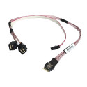 KABEL SUPERMICRO 1xSLIM SAS 2x MINI SAS SFF-8643 45CM CBL-SAST-0846-1