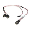 KABEL SUPERMICRO 1xSLIM SAS 2x MINI SAS SFF-8643 45CM CBL-SAST-0846-1