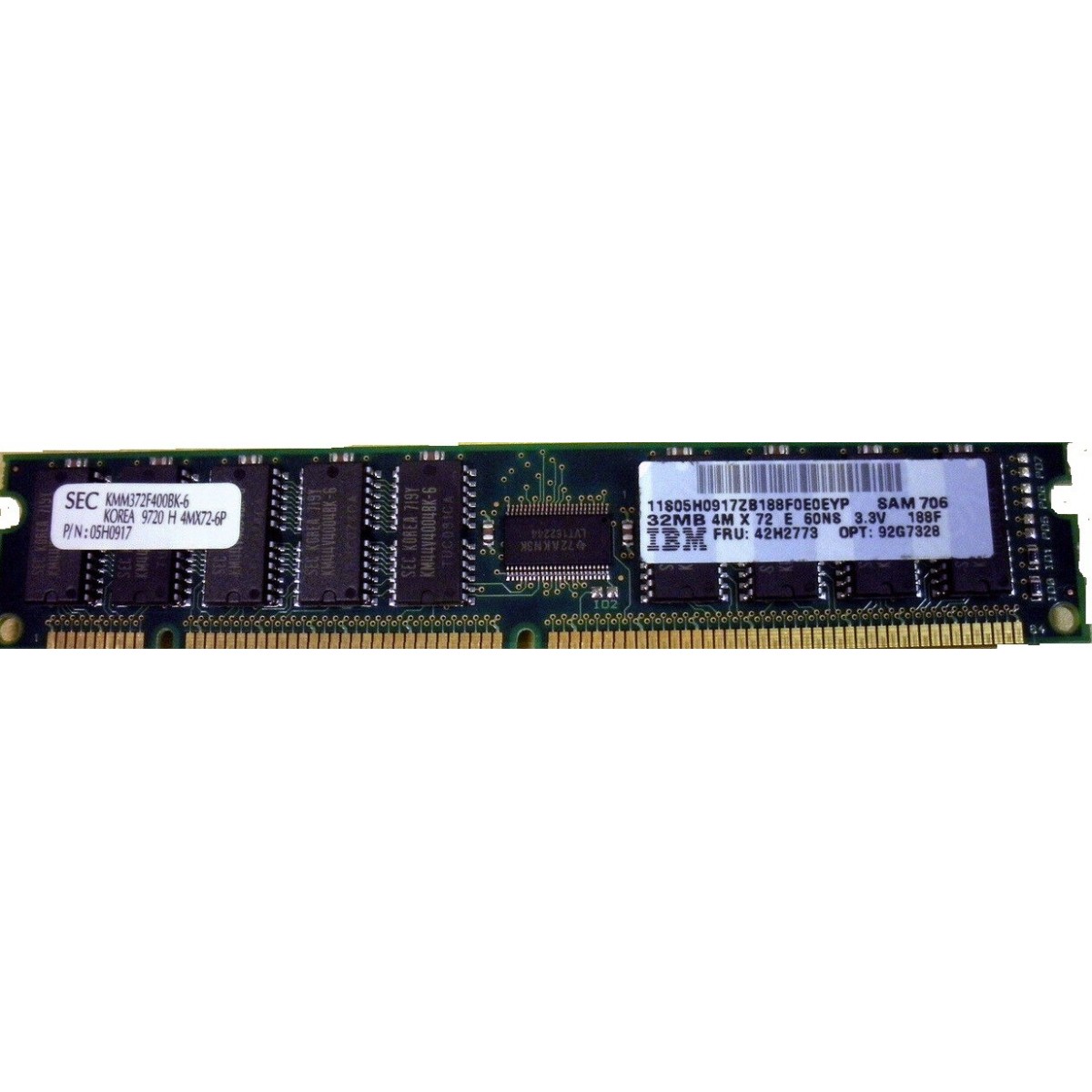 PAMIEC IBM 32MB 168-PIN DIMM ECC 92G7328