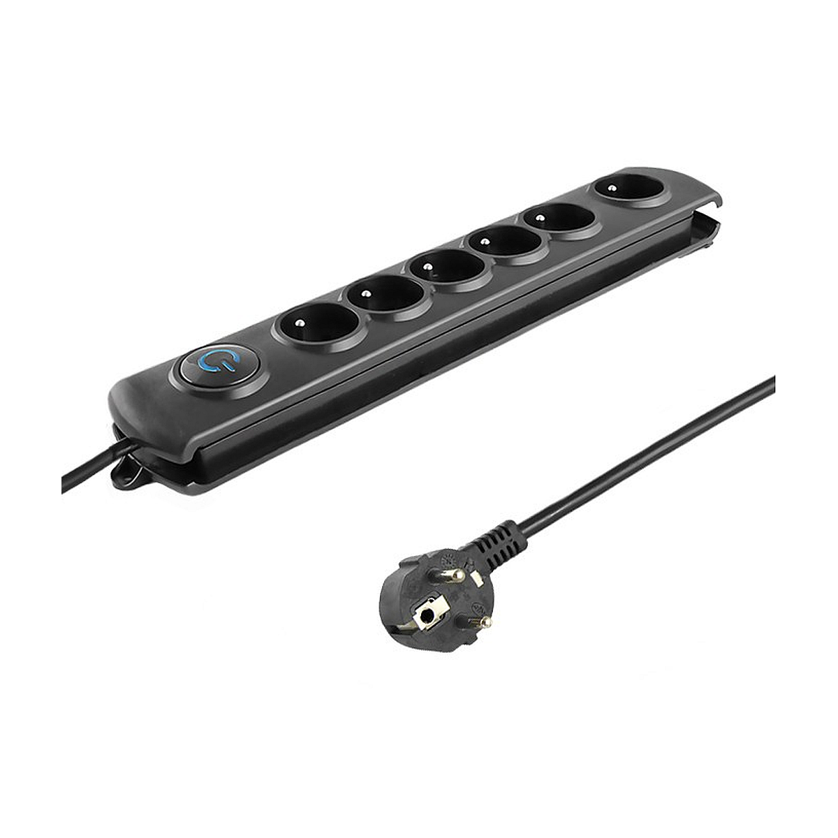 LISTWA ZASILAJĄCA ANTYPRZEPIĘCIOWA QOLTEC QUICK SWITCH 6 GNIAZD 1.8M CZARNA LISTWA ZASILAJĄCA ANTYPRZEPIĘCIOWA QOLTEC QUICK SWITCH 6 GNIAZD 1.8M CZARNA