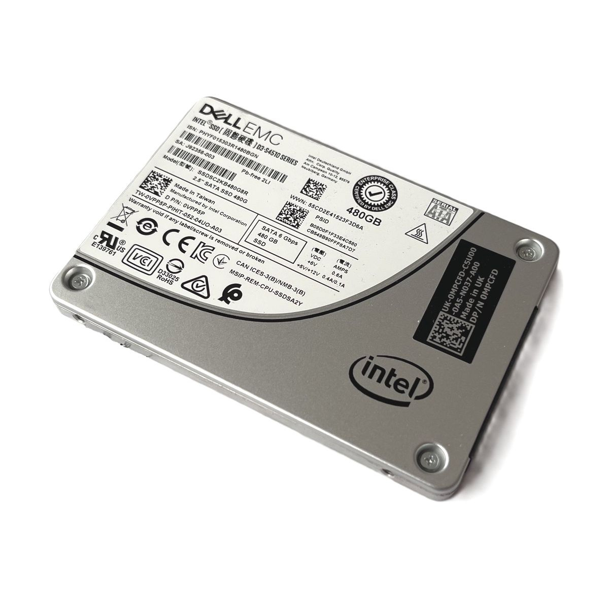 DYSK DELL EMC INTEL 480GB SSD SATA 6G 2,5 SSDSC2KB480G8R 0VPP5P 0MPCFD DYSK DELL EMC INTEL 480GB SSD SATA 6G 2,5 SSDSC2KB480G8R 0VPP5P 0MPCFD