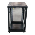 SZAFA RACK TOTEN 19' 18U 600x800CM DRZWI PRZEDNIE SZKLANE NA KÓŁKACH