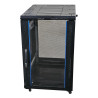 SZAFA RACK TOTEN 19'' 18U 600x800MM DRZWI PRZEDNIE TYLNE KLUCZYK NA KÓŁKACH