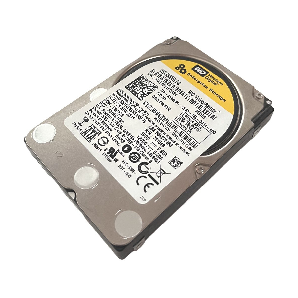 DYSK DELL WD VELOCIRAPTOR 300GB SATA 3G 10K 2,5 WD3000HLFS 0N965M DYSK DELL WD VELOCIRAPTOR 300GB SATA 3G 10K 2,5 WD3000HLFS 0N965M