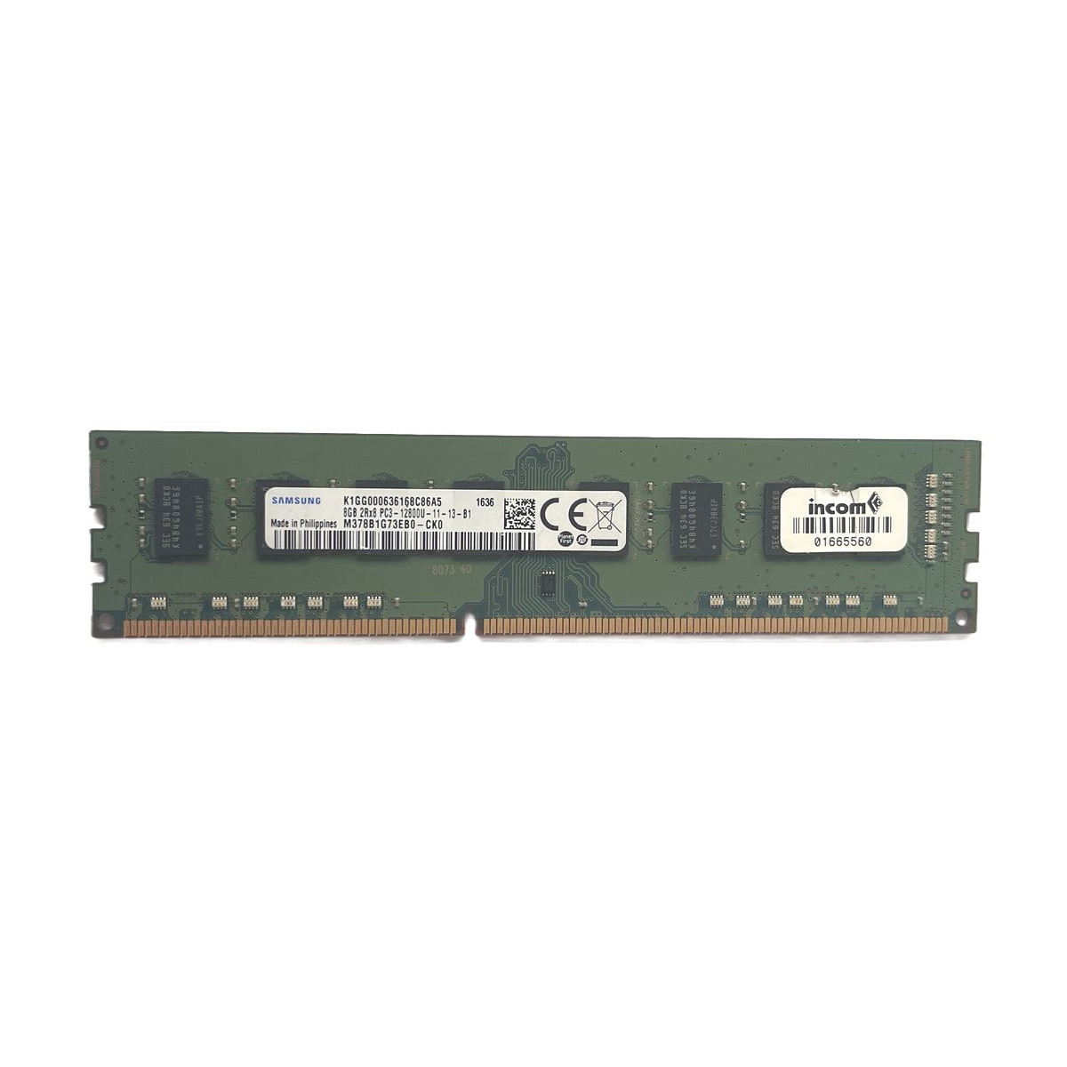PAMIĘĆ RAM SAMSUNG 8GB 2Rx8 PC3-12800U NON-ECC UDIMM M378B1G73EB0-CK0 PAMIĘĆ RAM SAMSUNG 8GB 2Rx8 PC3-12800U NON-ECC UDIMM M378B1G73EB0-CK0