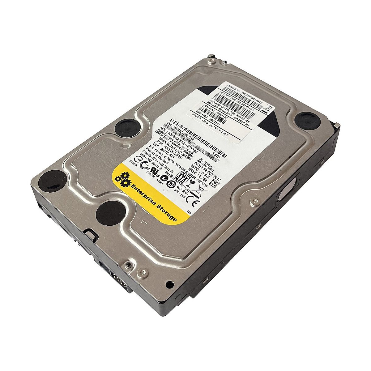 DYSK NETAPP IBM WD 1TB SATA 7.2K 3,5 WD1003FBYX-05Y7B0 108-00197 X298A-R5