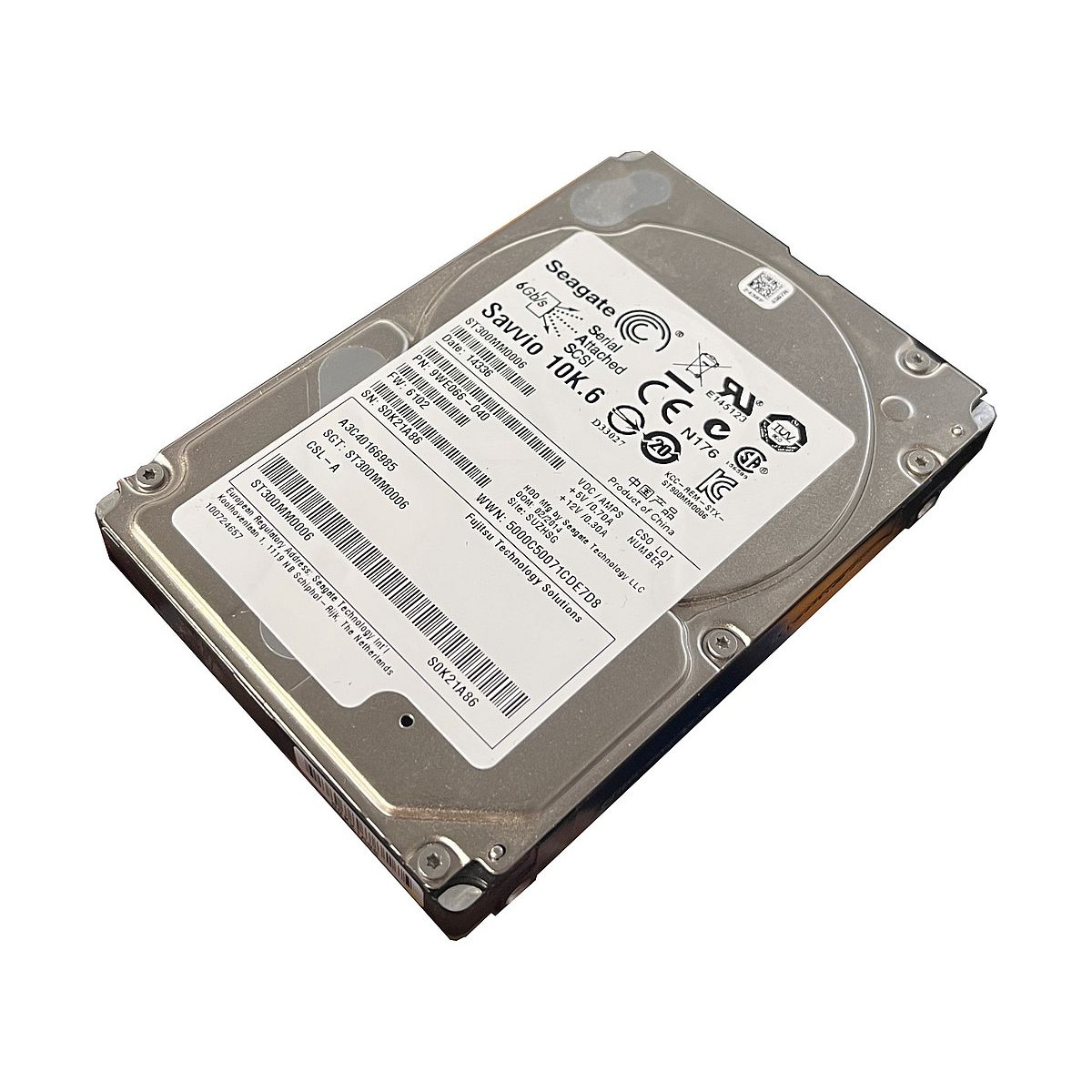 FUJITSU SEAGATE SAVVIO 10K.6 300GB SAS 6G 10K 2,5 9WE066-040 A3C40166985