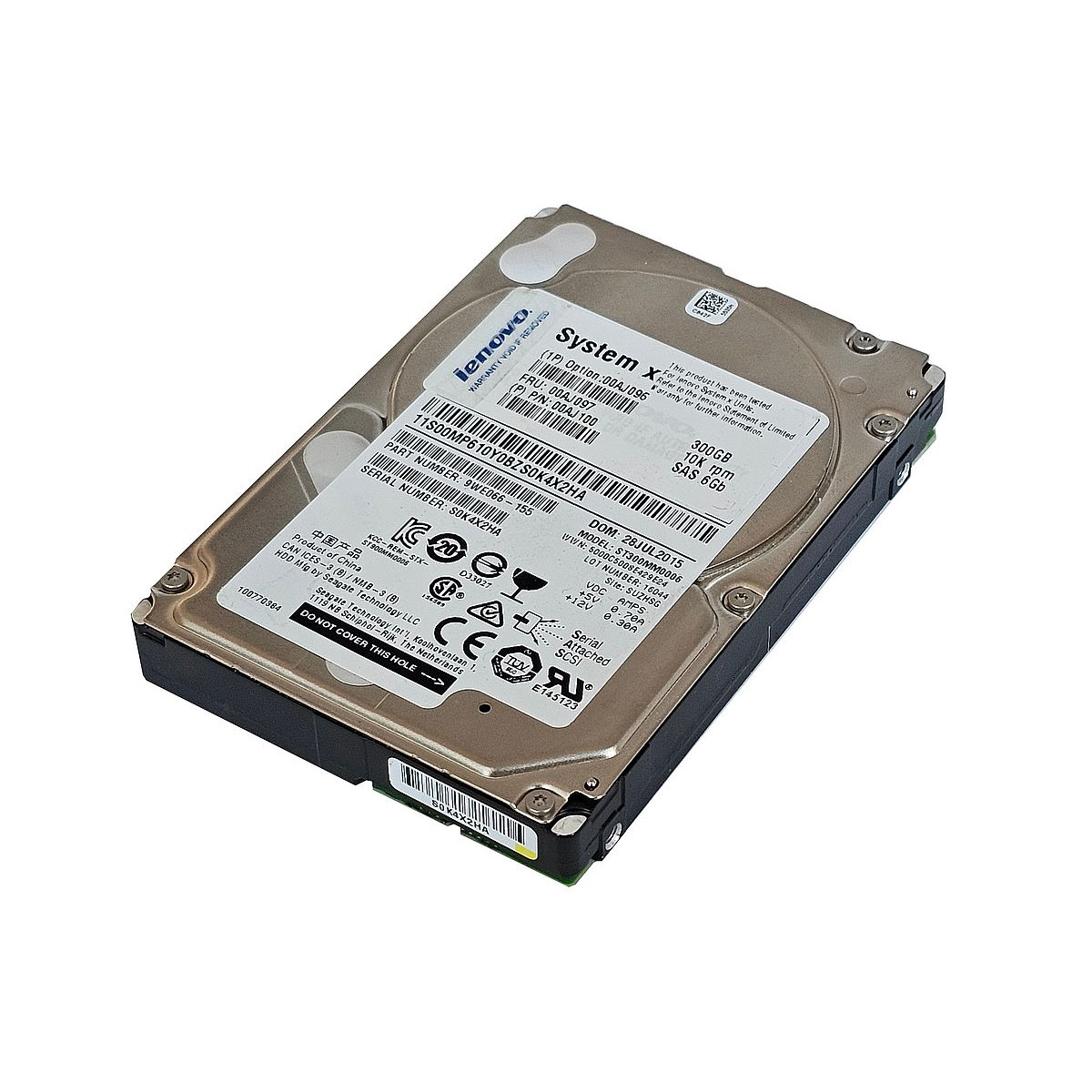 DYSK IBM LENOVO 300GB SAS 6G 10K 2,5 ST300MM0006 00AJ097 00AJ100