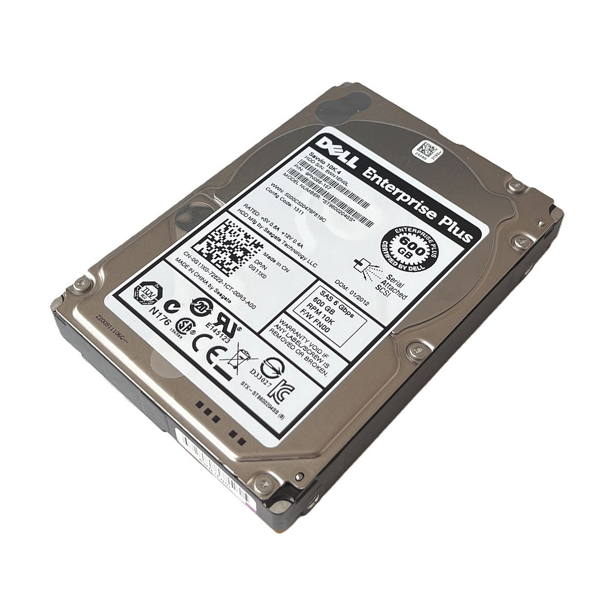DYSK DELL SEAGATE SAVVIO 10K.4 600GB SAS 6G 10K 2,5 9PN066-157 0G11X0