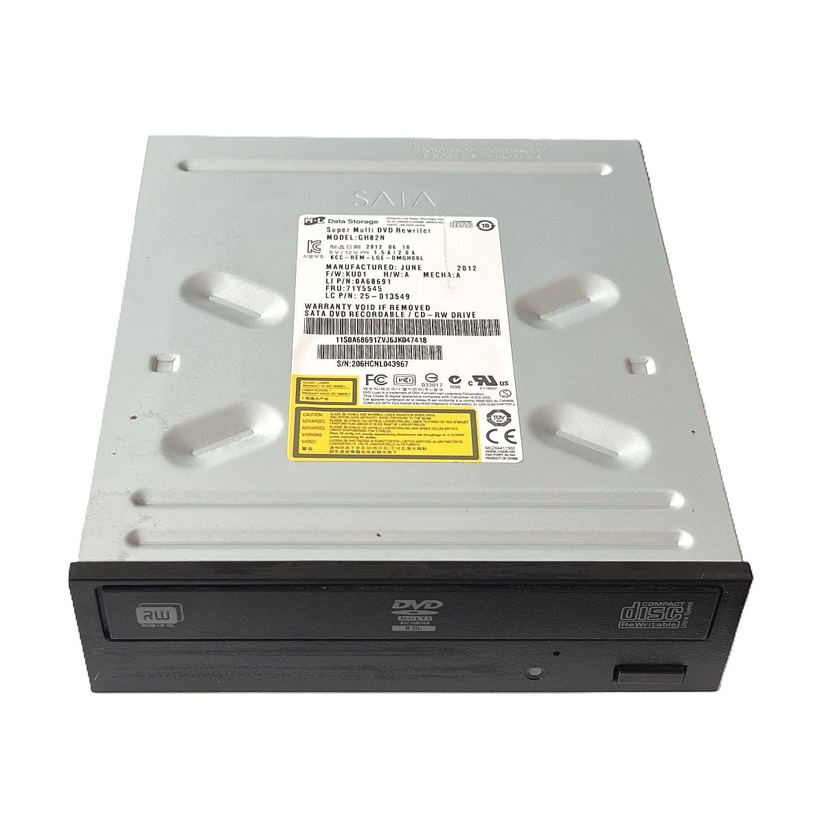 NAGRYWARKA NAPĘD SUPER MULTI DVD-RW LENOVO M72e GH82N 0A68691 71Y5545
